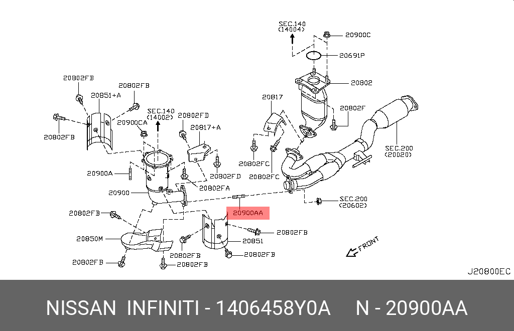 Схема выхлопной системы ниссан теана j32