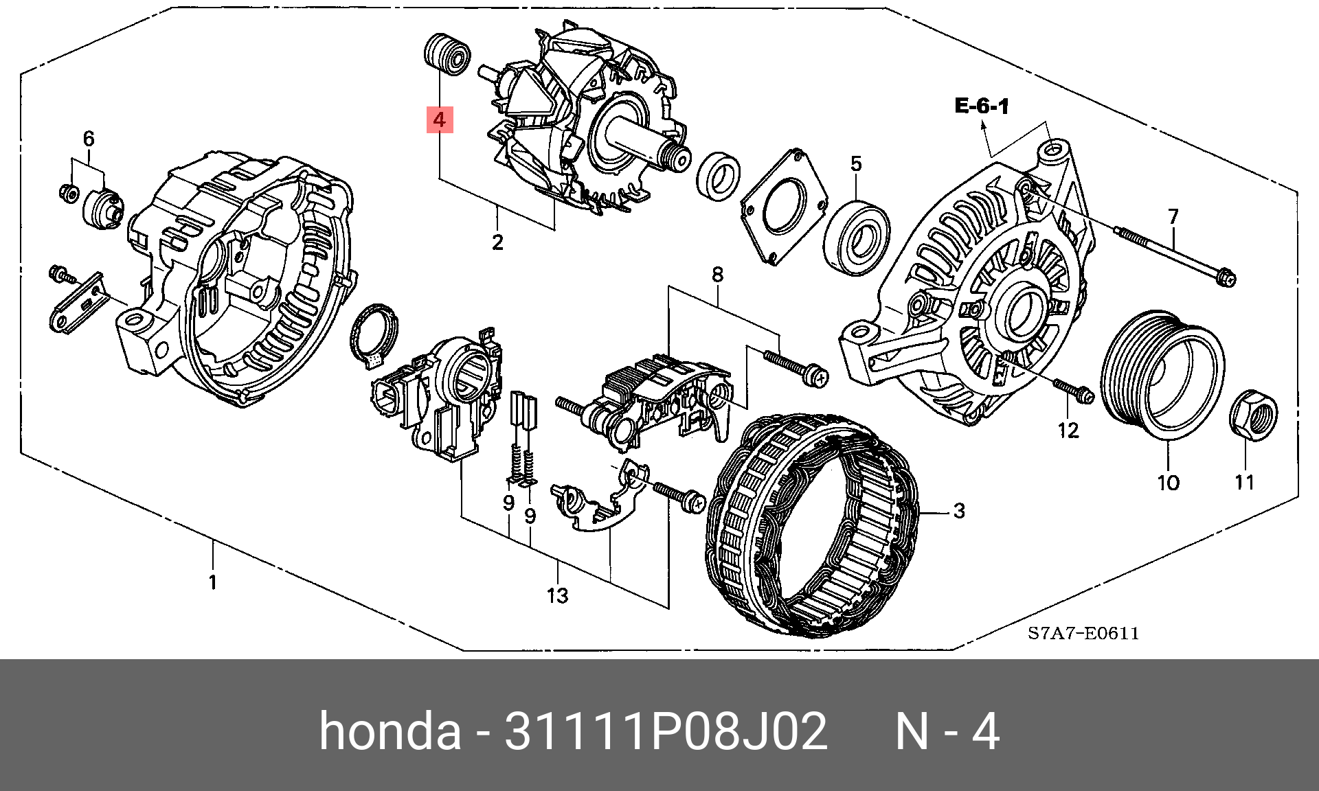 Схема генератора хонда. Муфта Генератор на Хонда СРВ 4 2.0. Генератор Honda Civic. Подшипники генератора Honda Accord 7 2.0. Подшипник генератора Honda HR-V.