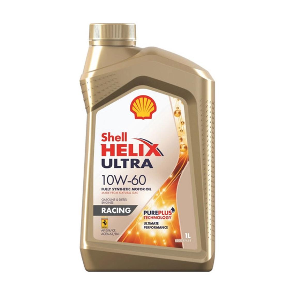 SHELL HELIX ULTRA RACING 10W60 SN/CF, A3/B4 Масло моторное синт. 1л