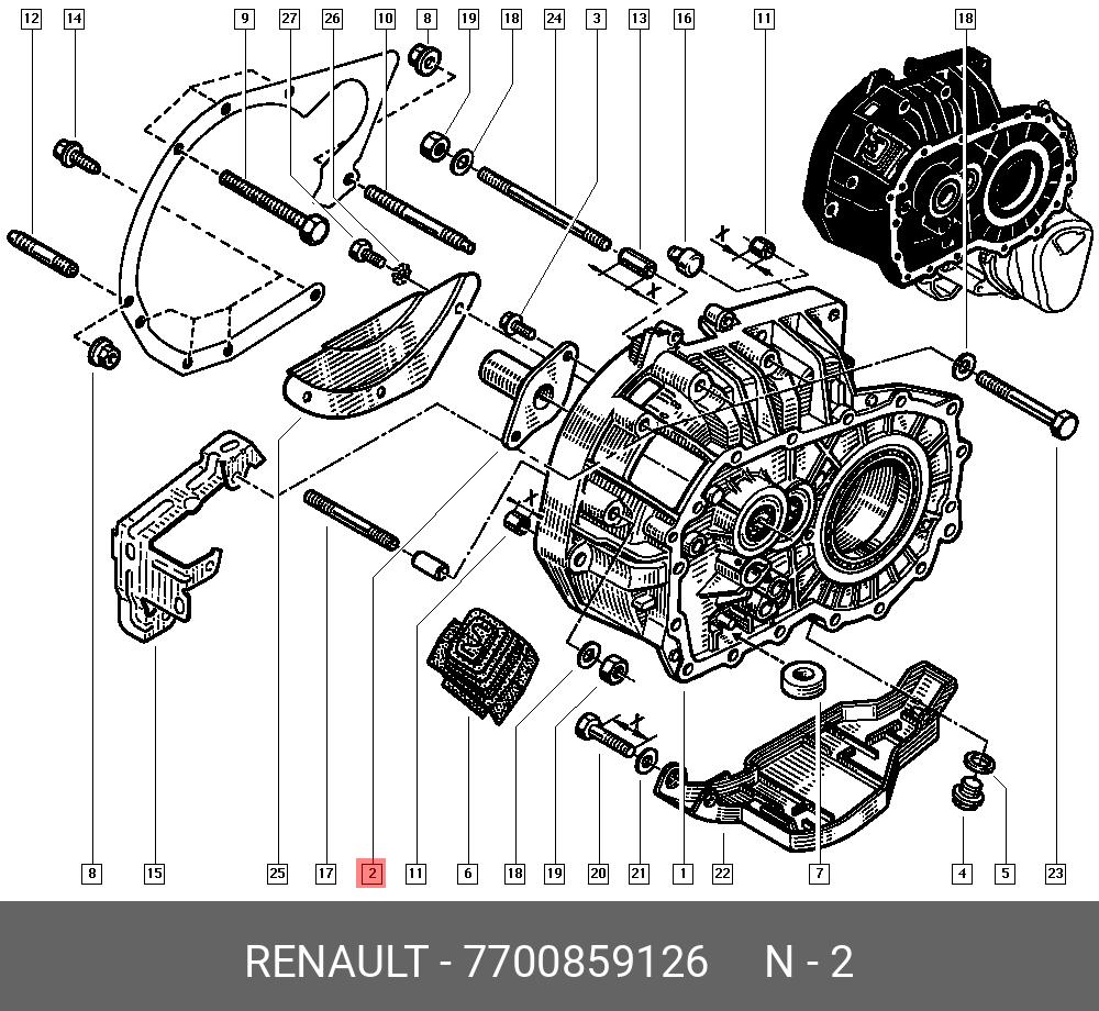 7700859126 RENAULT Уплотняющее кольцо, коленчатый вал | Купить запчасть