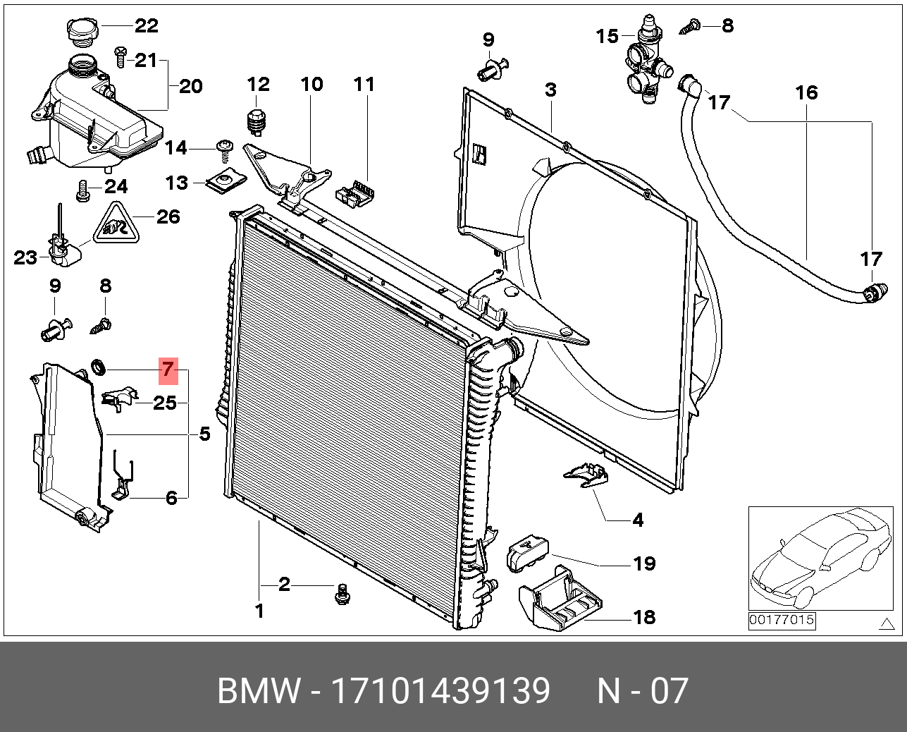 17 10 1 439 139 BMW Автозапчасти