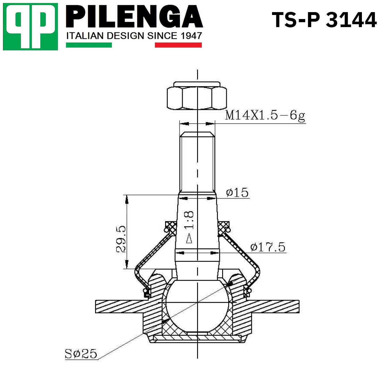 TSP3144 Шаровая опора 2101 нижняя 