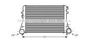 Радиатор интеркулера VW GOLF 03- / PASSAT 05- / SKODA OCTAVIA 04- / YETI 09- / AUDI A3 04-13