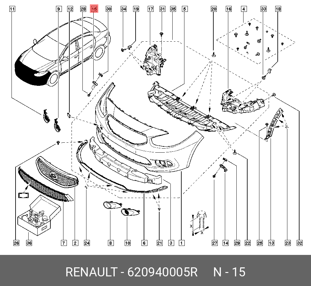 Детали r. Схема переднего бампера на Рено Меган 3. Renault Fluence схема переднего бампера. Коды запчастей Рено Меган 2. Схема передней части Рено Меган 2.