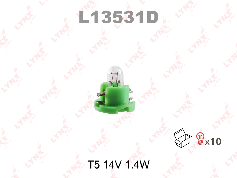 Лампа накаливания' T5' 14В 1,4Вт