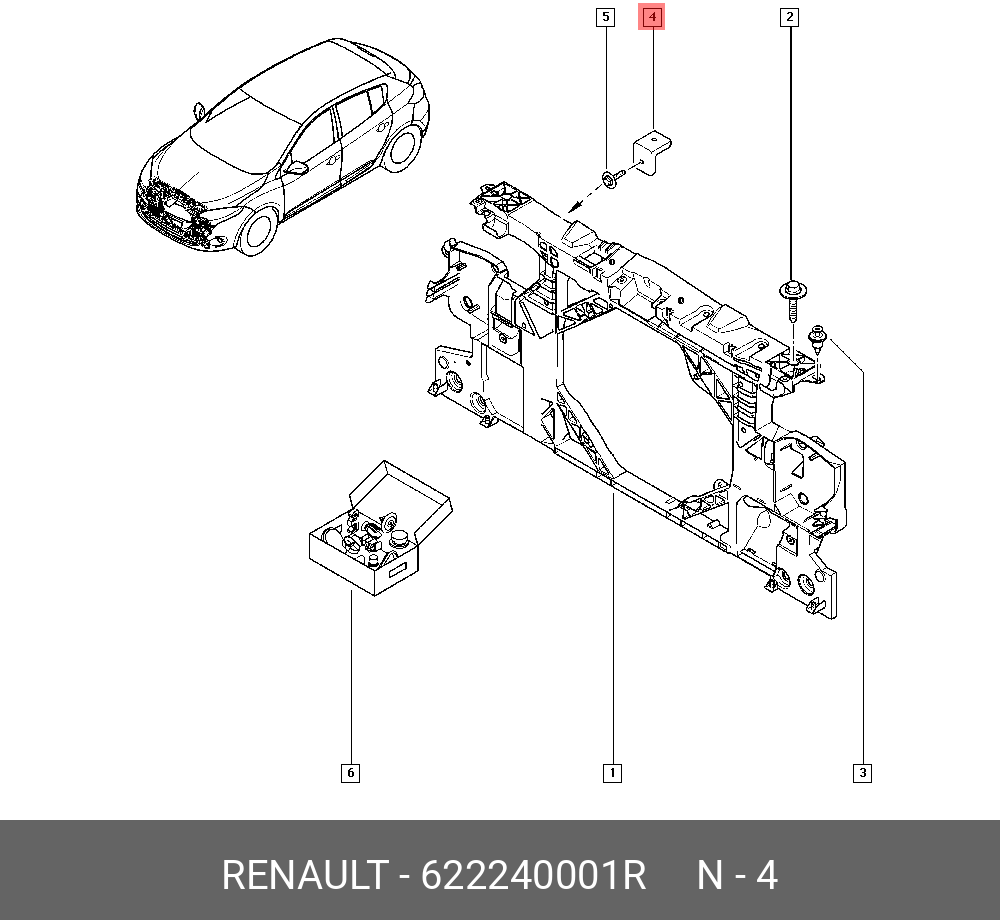 RENAULT 622240001R Запчасть - купить в Екатеринбурге