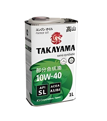 Моторное масло TAKAYAMA SAE 10W-40 API SL, ACEA A3/B4 полусинтетическое, 1л