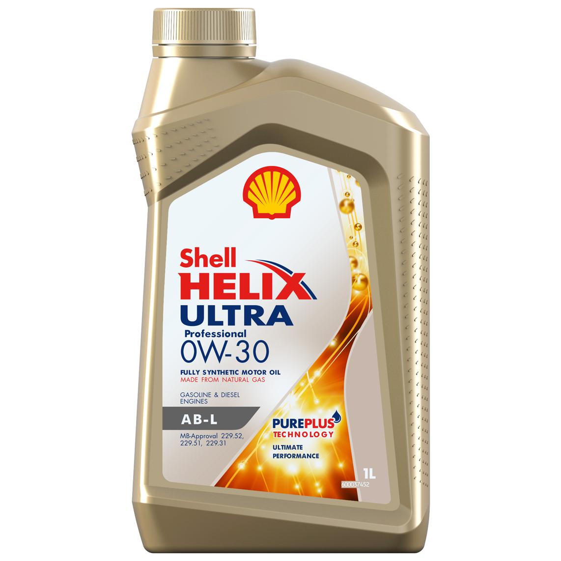 SHELL HELIX PROFESSIONAL ULTRA  AB-L 0W-30 / Масло моторное синт. 1л