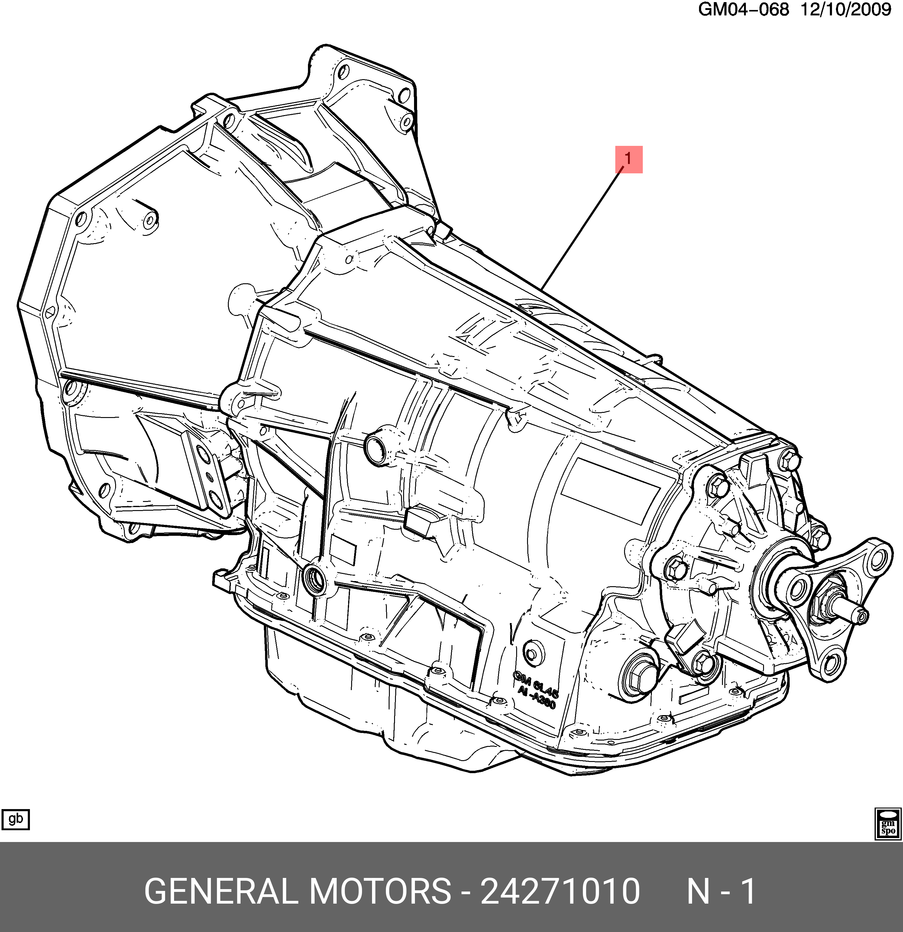 24271010 GENERAL MOTORS TRANSMISSION ASM-AUTO A | Купить запчасть