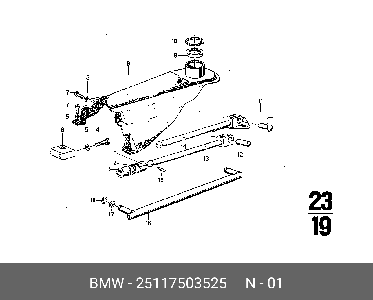 Наружные детали. BMW 2500. BMW 2500 sedan.