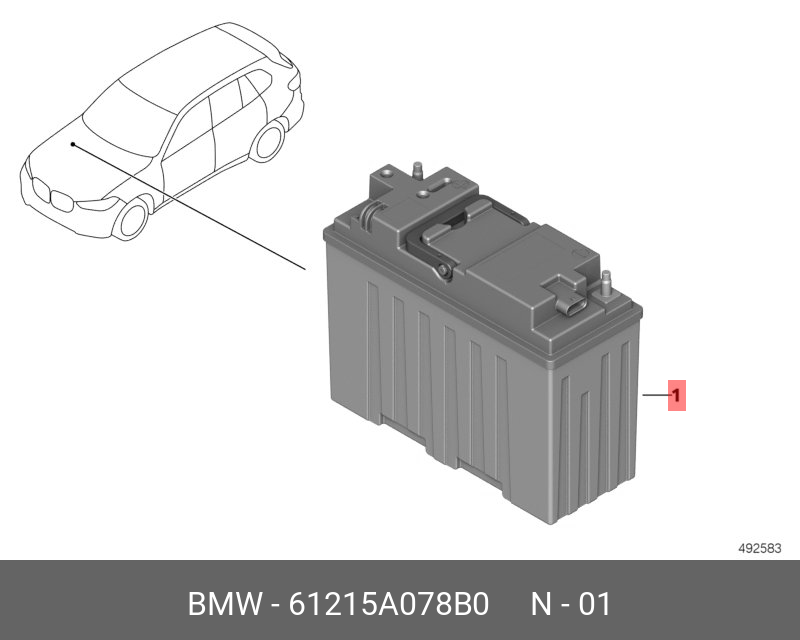 Замените аккумулятор bmw g05