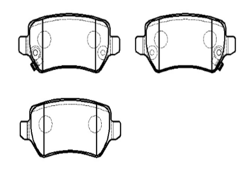 Колодки тормозные дисковые задние, комплект (Hyundai/Kia/Opel)
