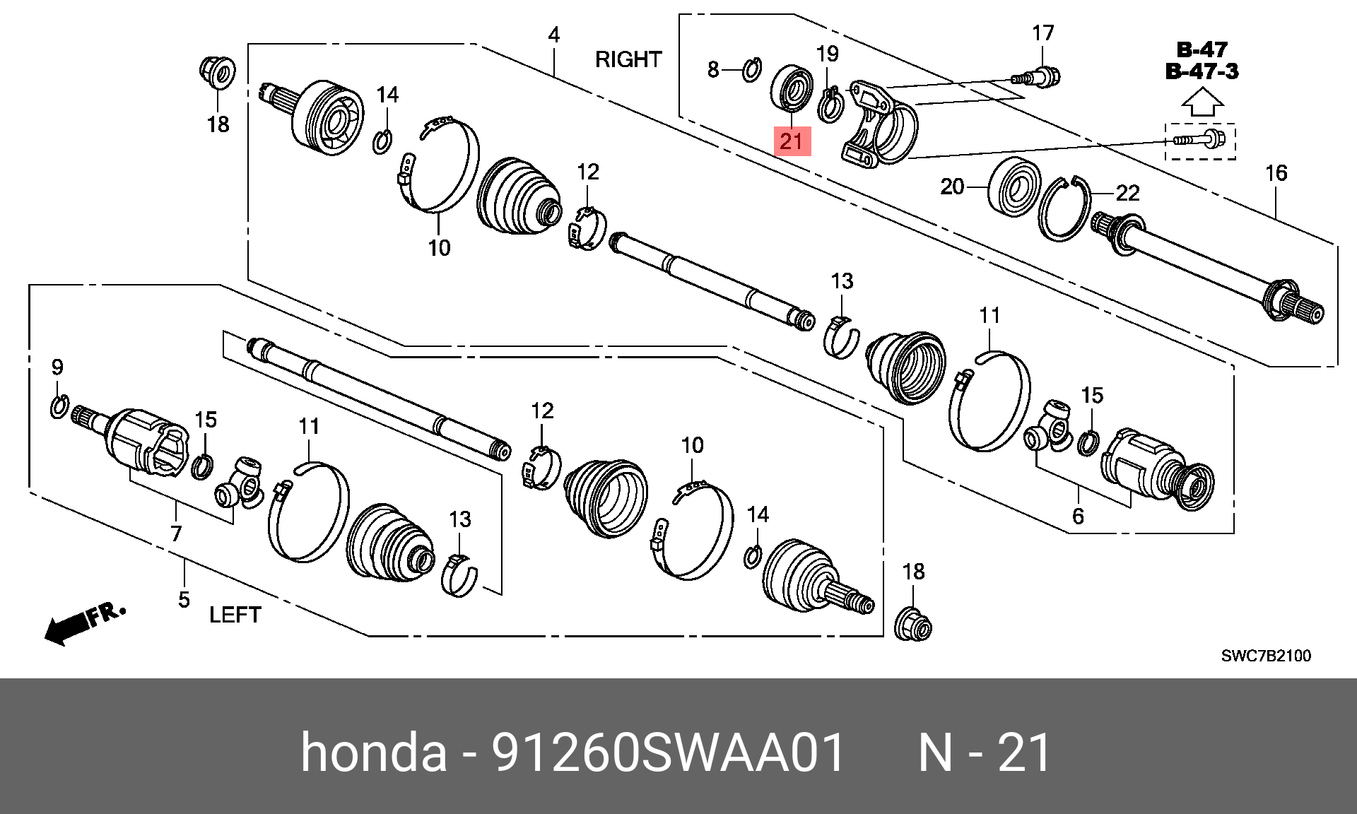 Хонда CR V rd1 привод передний левый схема. Сальник привода Хонда ЦРВ 2008. 91260-SWA-a01. Подшипник привода промежуточный Хонда. Honda передний привод