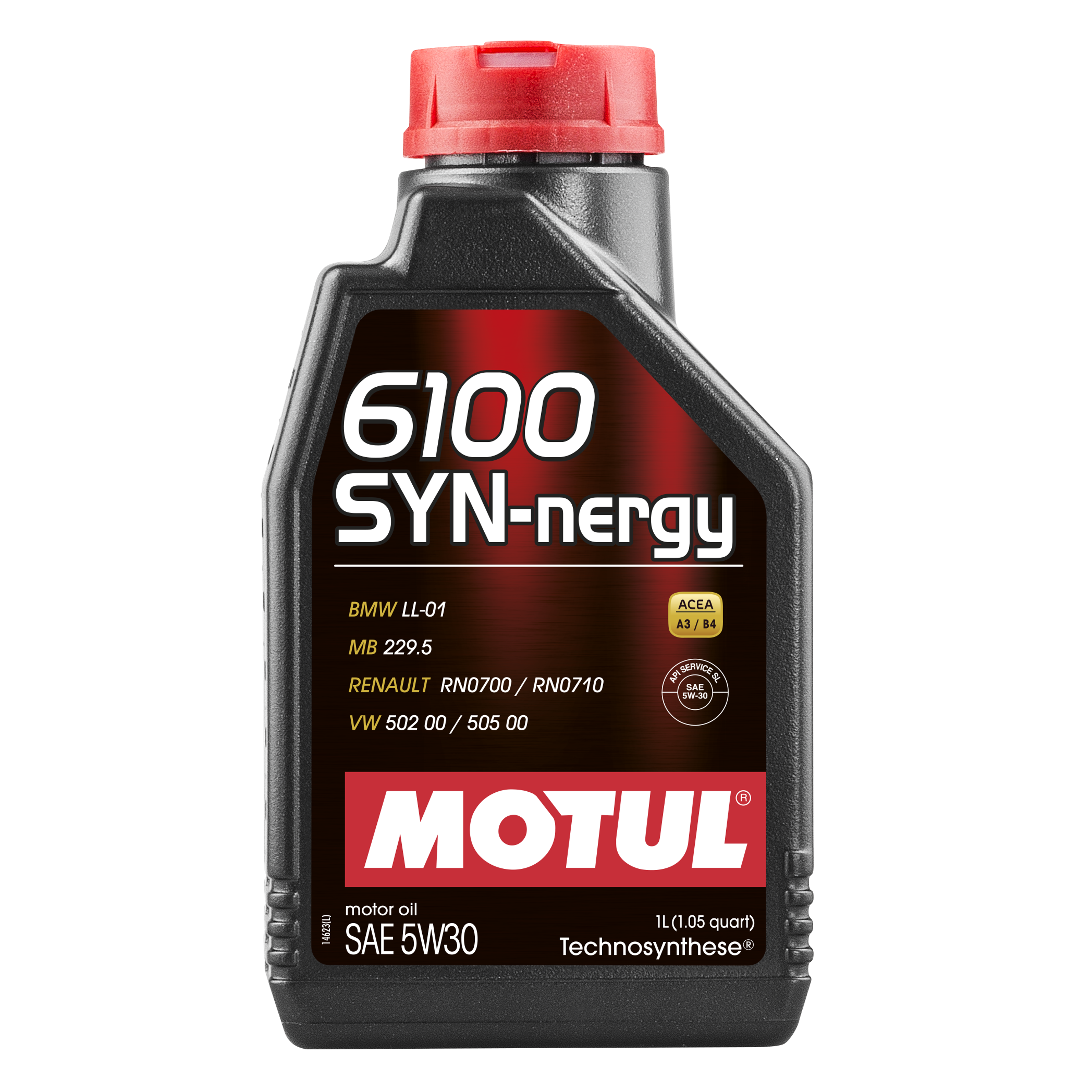 MOTUL 6100 SYN-NERGY 5W30 SL, A3/B4 Масло моторное синт. 1л