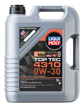 LM Top Tec 4310 0W-30 C2 Масло моторное синт. (5L)