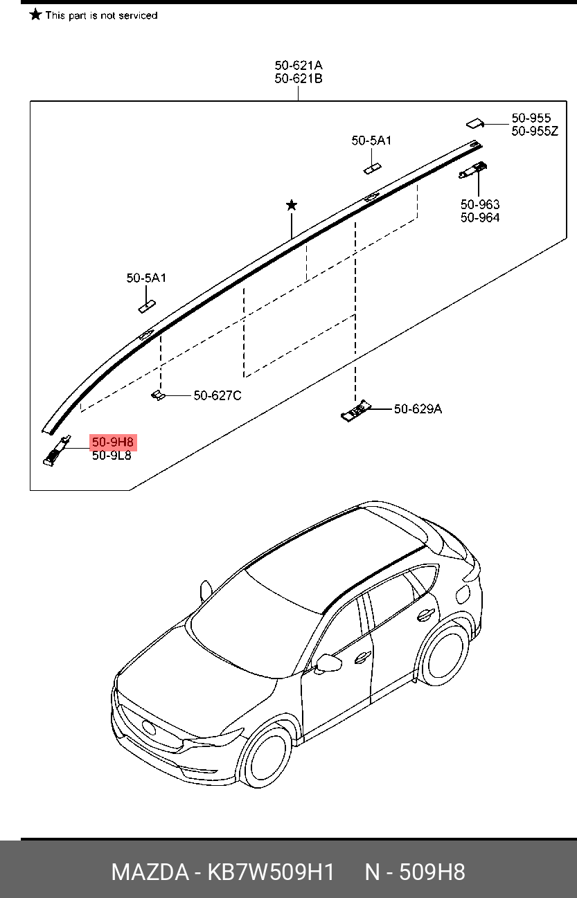 KB7W509H1 PROTECTORRROOF ML MAZDA купить, цена в Екатеринбурге