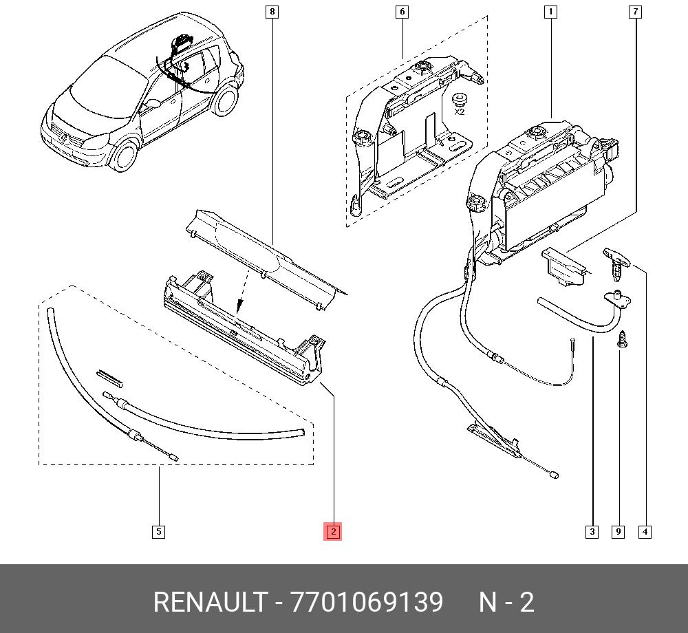 Рено Сценик 2 Тросы Ручника Купить