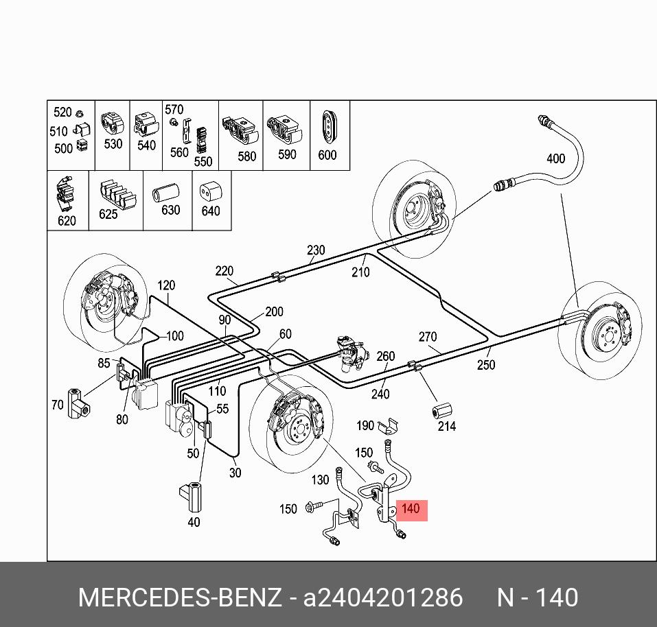 Мерседес 814 схема тормозов