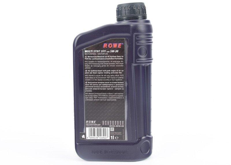 Rowe multi dpf 5w30. Hightec Multi Synt DPF SAE 5w-30 (20125). Rowe Hightec Multi Synt DPF SAE 5w-30.