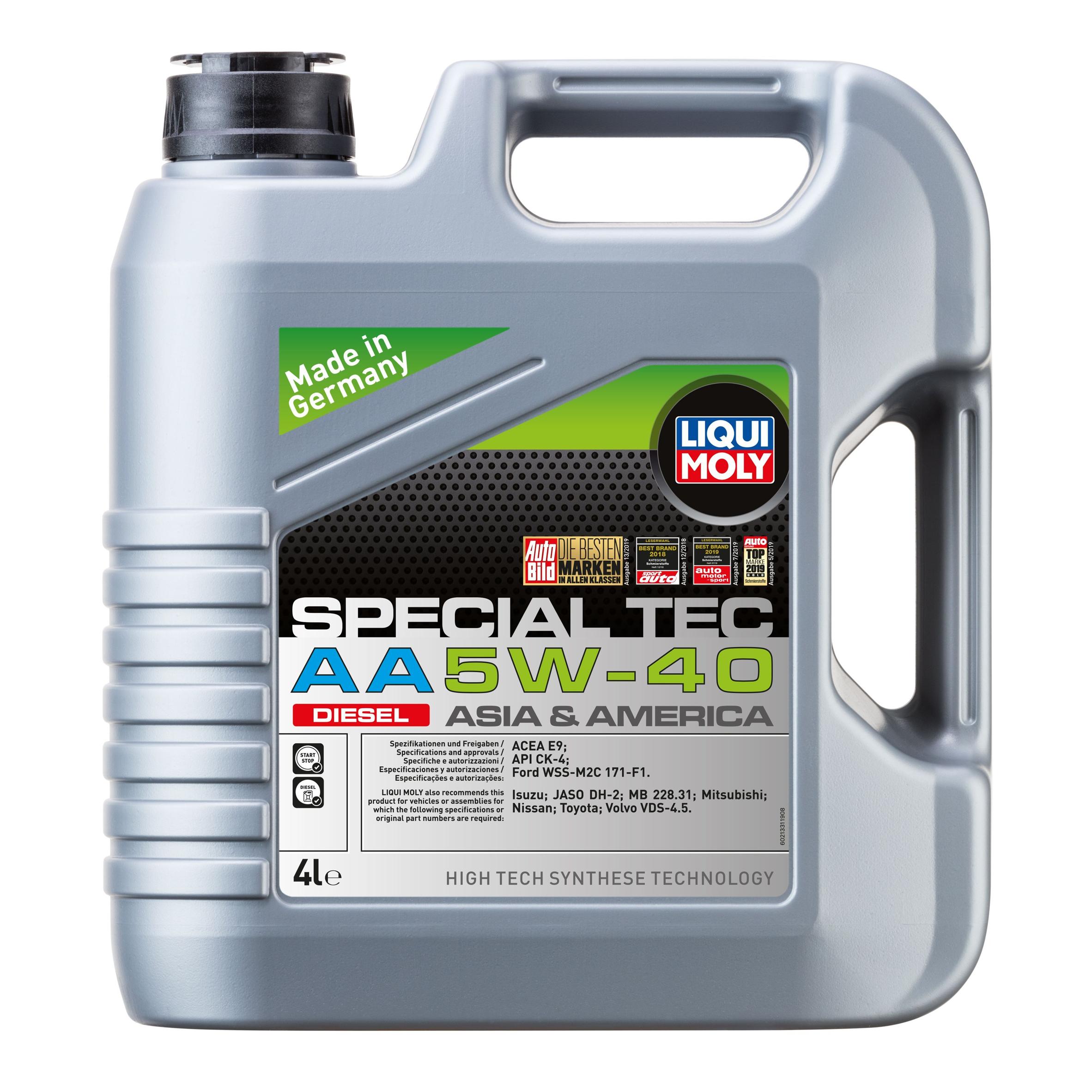 Масло моторное Liqui Moly Special Tec AA Diesel 5W40