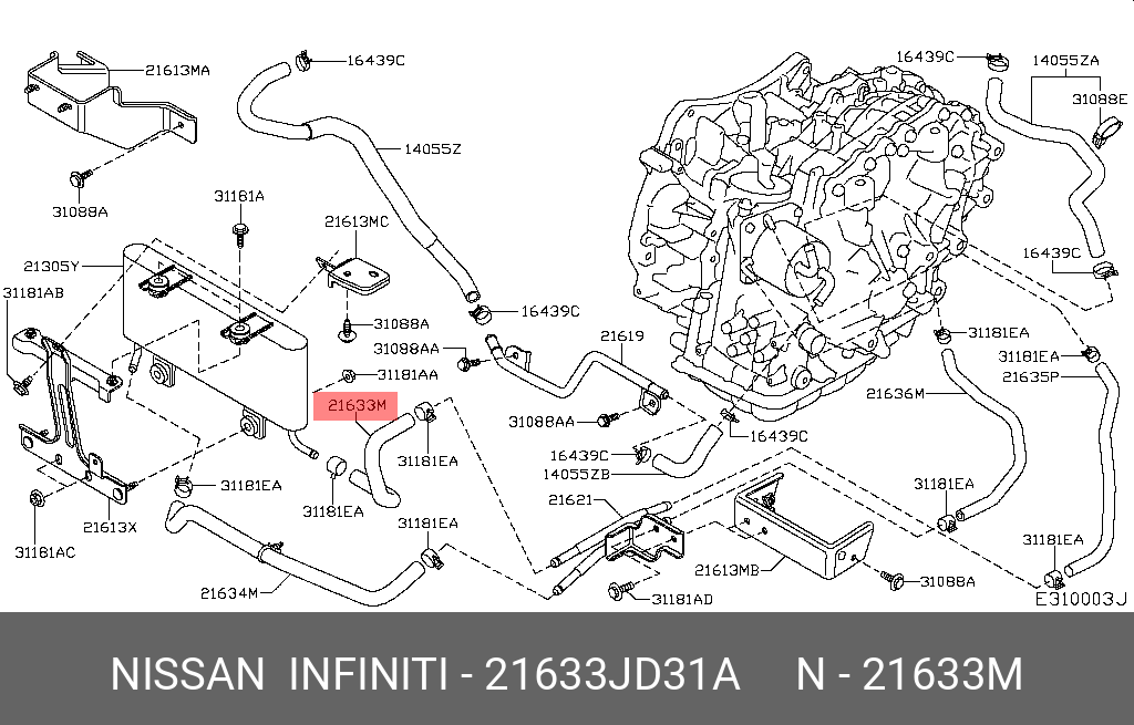 Схема охлаждения вариатора ниссан икстрейл т31