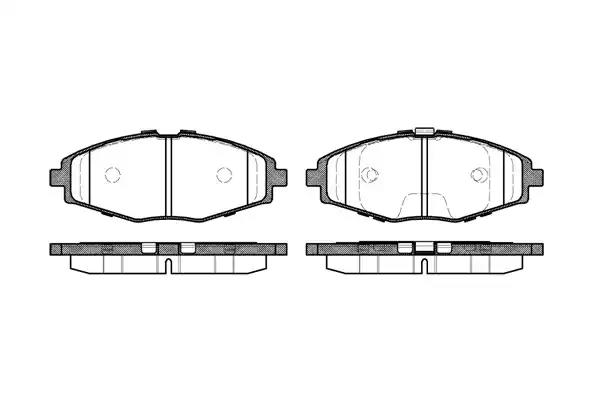 Tормозные колодки передние, колеса R13 1.5i / 1.6i GDB3195