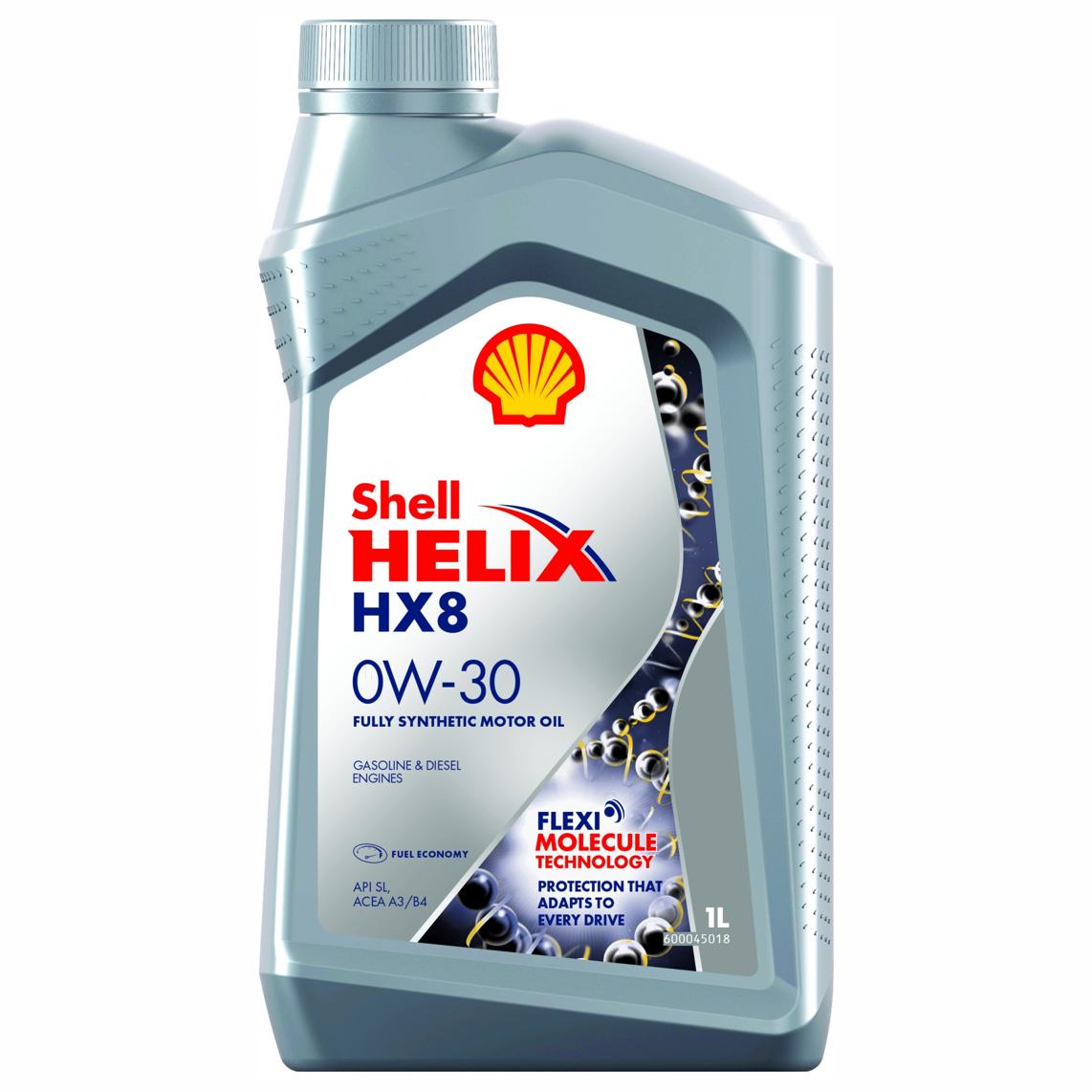 Масло SHELL Helix HX8 0w30 A3/B4 (1л) синт