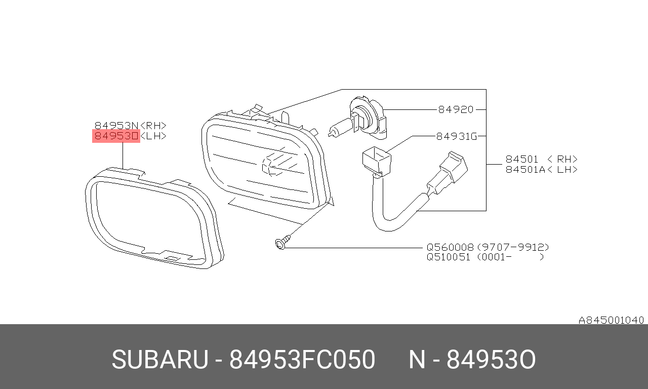 Туман каталог запчастей. 84953-Xa030. 84501fe100. 84953fe030. 84953ae05a.