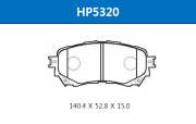 Колодки тормозные передние (143.3*59.6) Mazda 6 12-