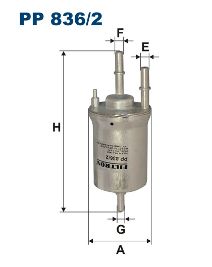 фильтр топливный БЕНЗИН H-164mm
