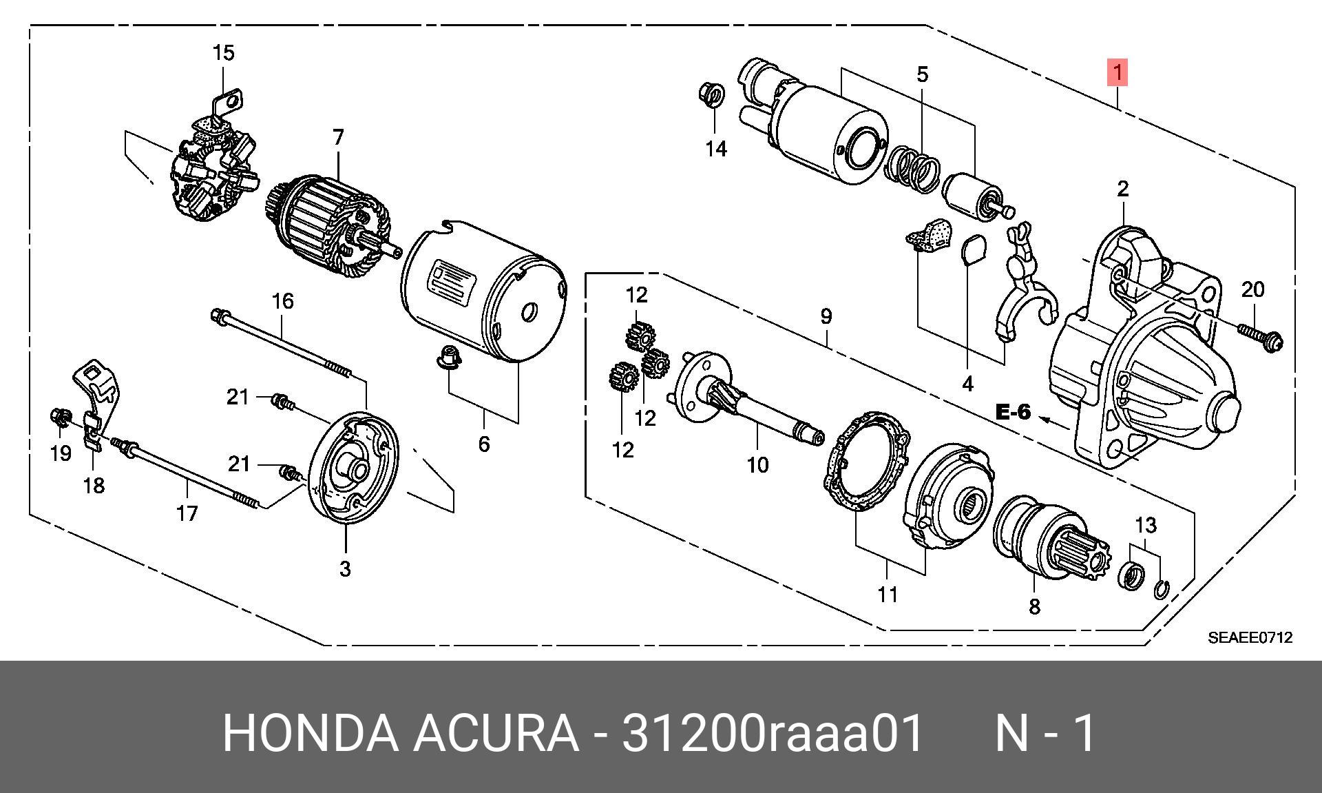 Каталог запчастей стартера. Схема стартера Honda Accord 9. K24a стартер.