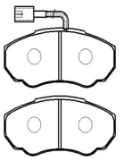 колодки тормозные передние Q11/15  R15 с датчиком