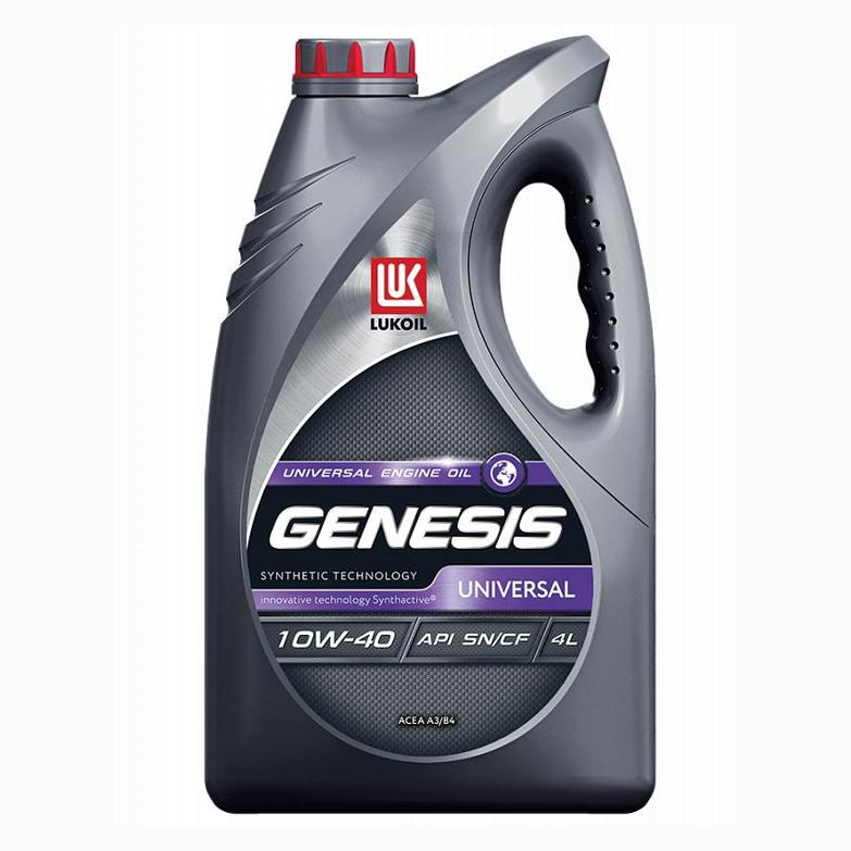 масло моторное "LUKOIL GENESIS Universal 10w-40 API SN/CF", 4 л.