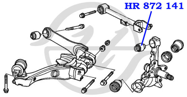 Сайлентблоки задней подвески хонда срв 3 схема