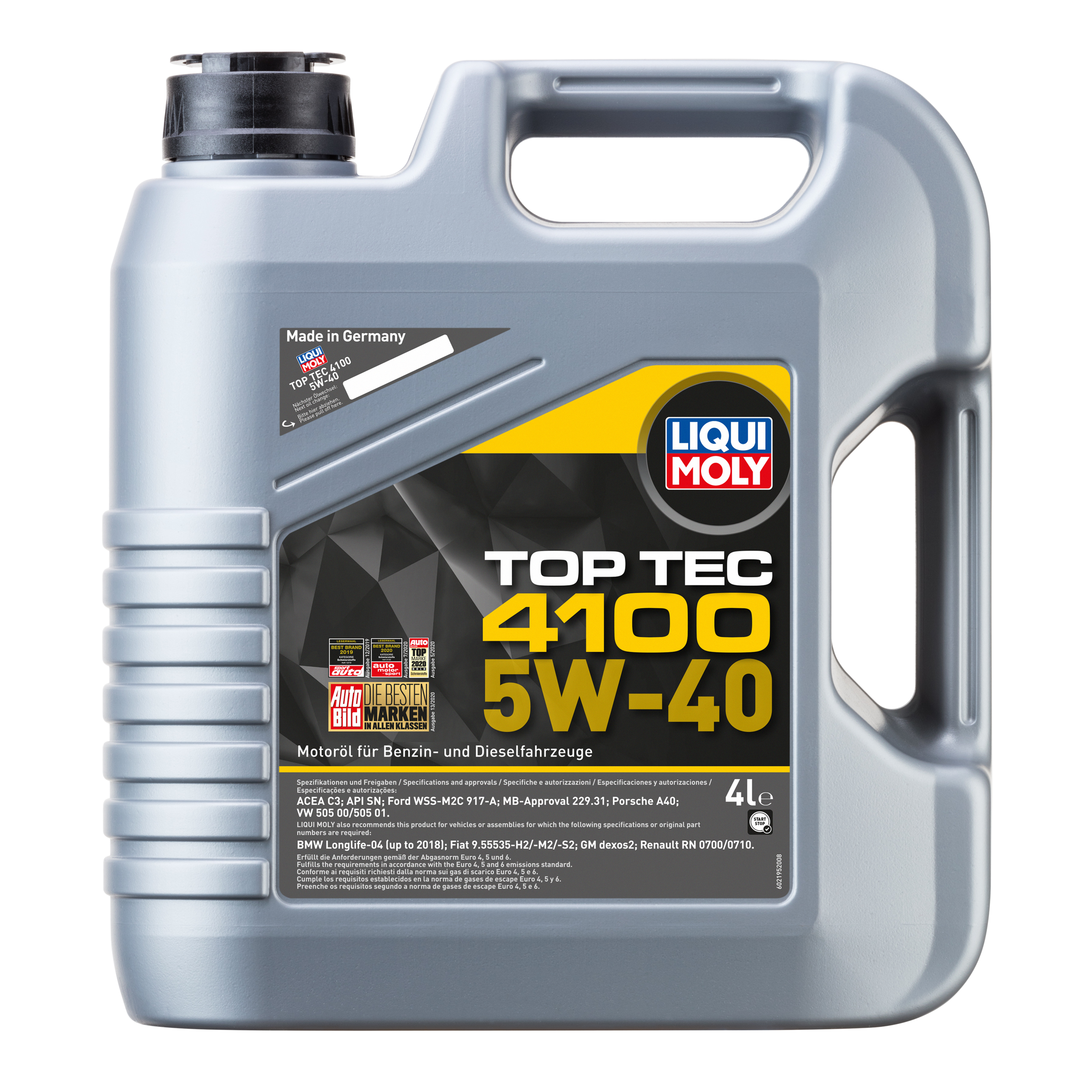 5W-40 Top Tec 4100 (НС-синт.мотор.масло) 4л