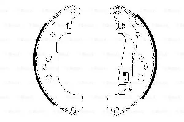 колодки тормозные задние (барабанные) (редко попадаются на Doblo, размер и расположение отверстий отличается) FIAT DOBLO (223) + RUS 2000-