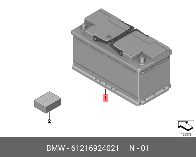 BMW 61 21 6 924 021