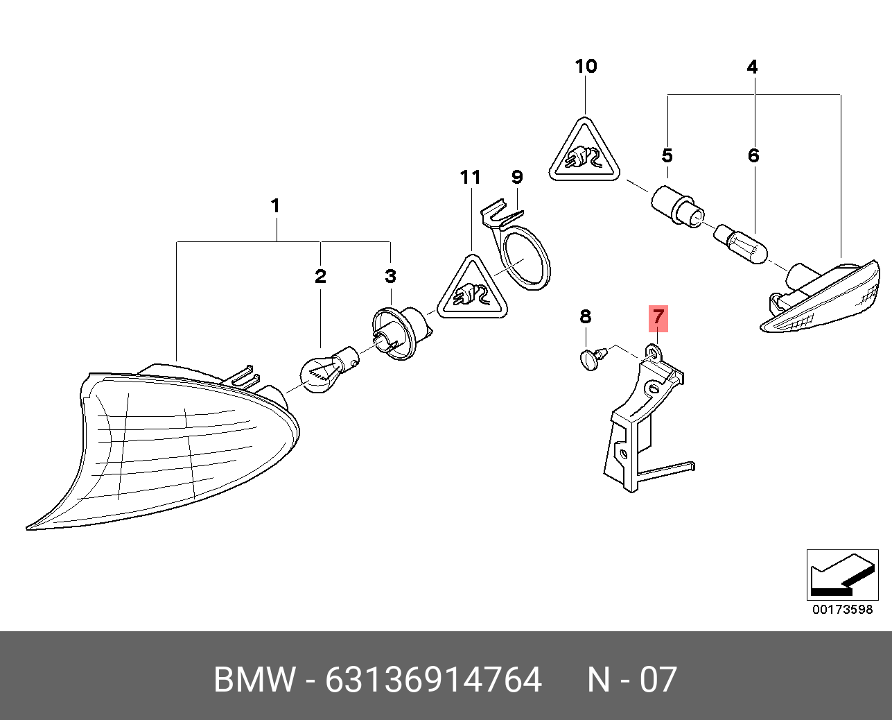 63 13 7. Указатель поворота BMW e46. Лампа указателя поворота БМВ е46. BMW 320i лампа указатель поворотника. Указатели поворотов на кронштейне.