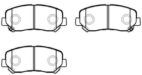 Колодки тормозные дисковые передние (Mazda) hp5295