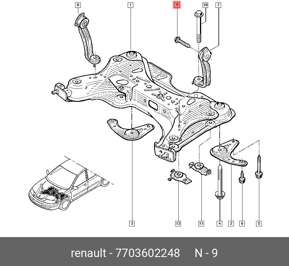 Рено Лагуна 2 крепление переднего подрамника. Кронштейн передней балки Рено Сценик 2. Сайлентблок кронштейн крепления подрамника Рено Меган 2. Крепление подрамника Рено Лагуна 2.