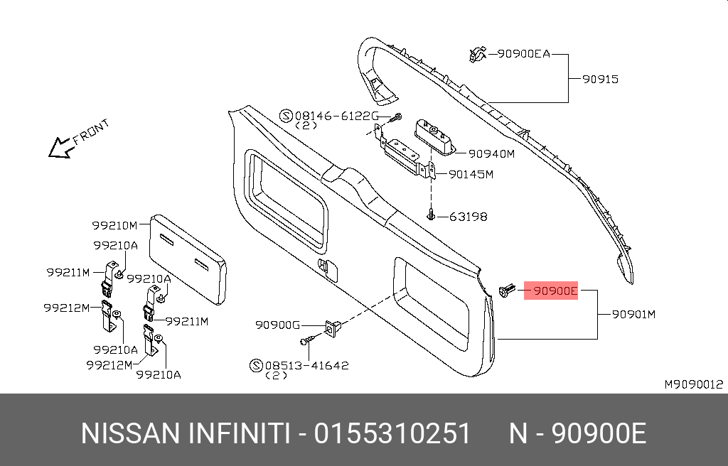 Nissan 01553 10251 аналоги