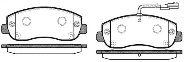 Колодки тормозные передние Renault master(Remsa) 144901