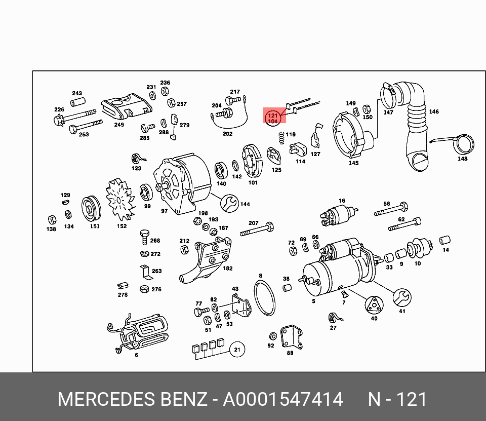 A 000 154 74 14 MERCEDES BENZ УГОЛНЫЕ ЩЕТКИ К-Т - купить в Калининграде |  Япония-Авто