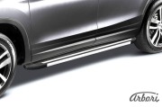Комплект алюминиевых порогов Arbori "Luxe Black" длина 2000мм без крепежа