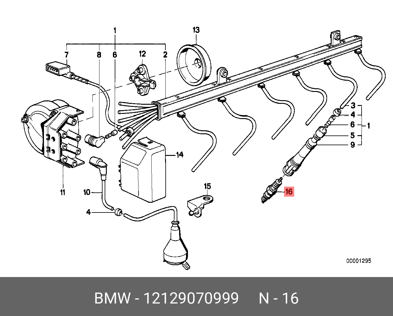 Свеча зажигания   BMW арт. 12129070999