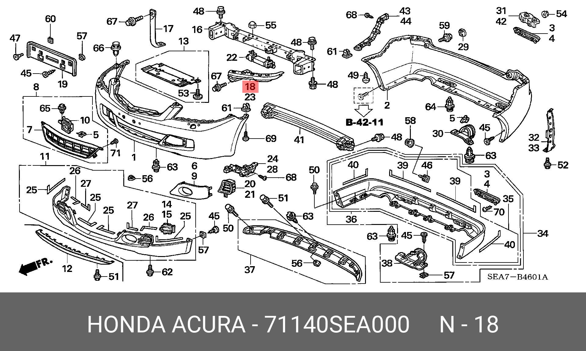 Каталог запчастей аккорд. Honda CRV 5 схема переднего бампера. Схема крепления переднего бампера Хонда Цивик 4д. Кронштейн бампера Honda Civic 4d. Схема переднего бампера Хонда Аккорд 8.