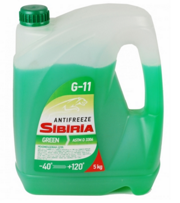 Антифриз G11 SIBIRIA готовый 5кг -40°С зеленый