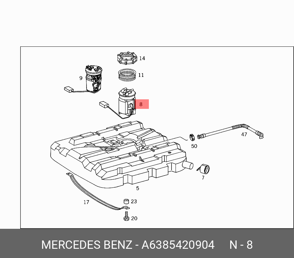 2024707201 Mercedes W202 Бак топливный 1998 бу купить в Ростове-на-Дону по цене 