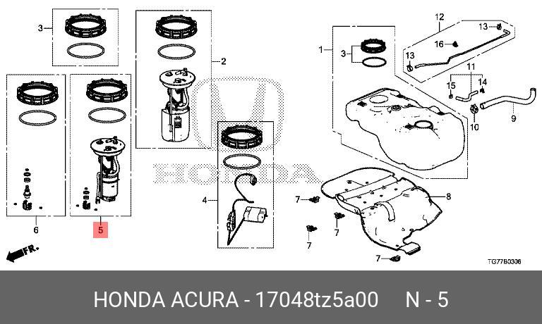 Фильтр топливный   HONDA арт. 17048-TZ5-A00