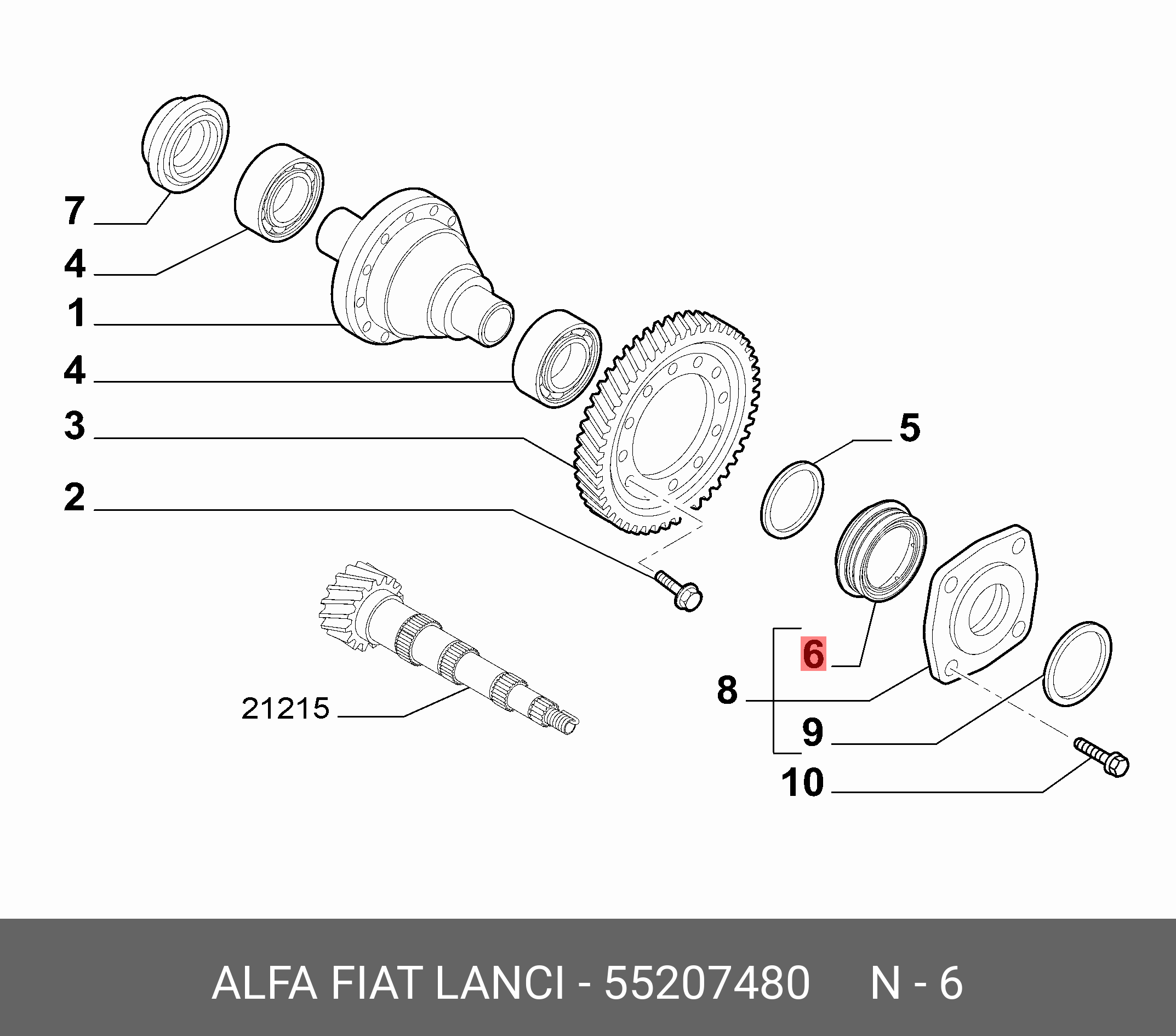 САЛЬНИК ПРИВОДА ЛЕВЫЙ FIAT DUCATO RUSSIA (55207480  (45х64,85х71,2х8,9х14,7)) ALFA FIAT LANCIA 55207480 на АКГС МАРКЕТ -  Звоните по тел. 8-800-775-44-50